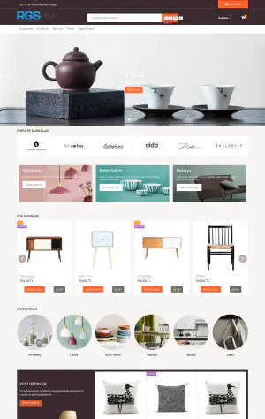 CTema 10 hazır e-ticaret sitesi tasarımı