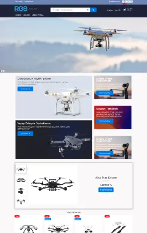CTema 6 hazır e-ticaret sitesi tasarımı