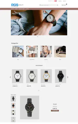 CTema 7 hazır e-ticaret sitesi tasarımı